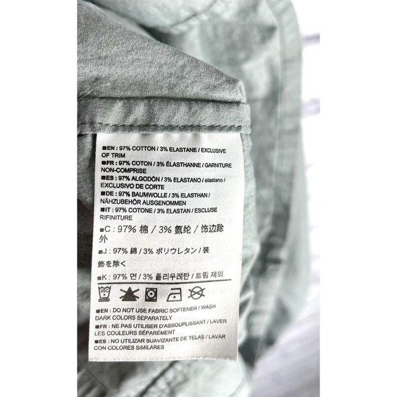 Gray Button-Up Women's Top - Picture 4 of 6